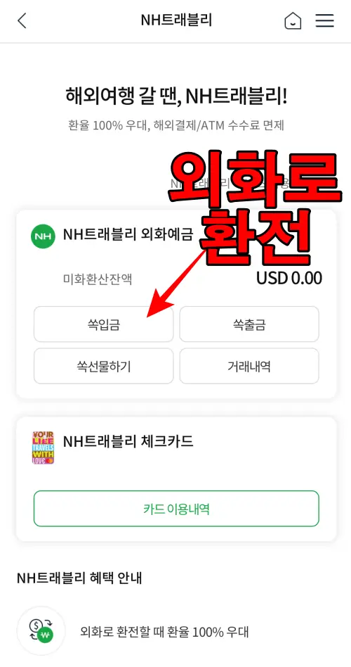 NH트래블리 체크카드